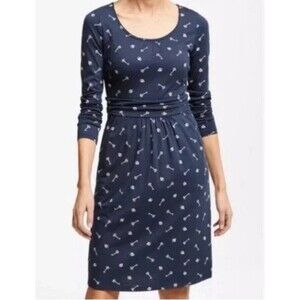 Boden Mabel Lock and Key Long Sleeve‎ Jersey Dress 6R